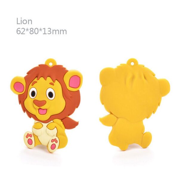 Bite jewelry/chew necklace with lion in pure silicone