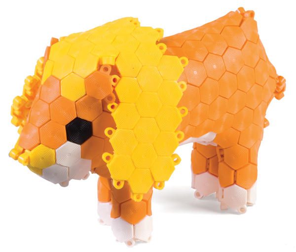 Hexiflex 1250 pieces sensory building toy