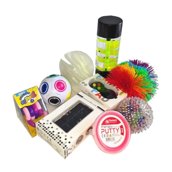 Sensory set with 9 exciting items