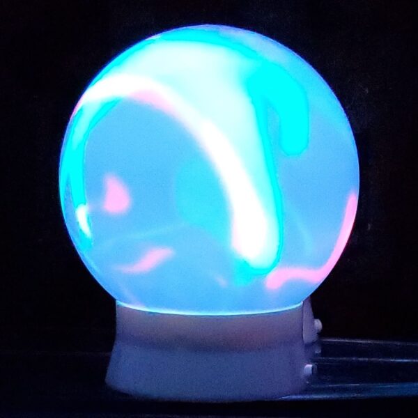 Sensorisk lampa med dansande färger