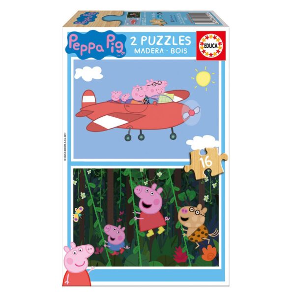 Peppa Pig Holzpuzzle 16 Teile