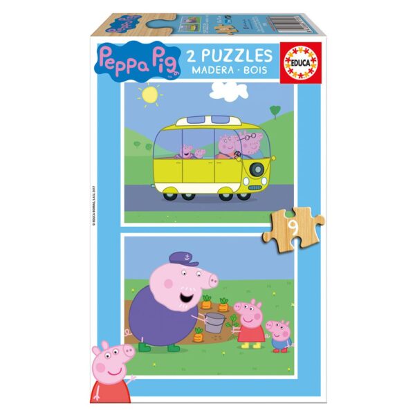 Peppa Pig Holzpuzzle 9 Teile