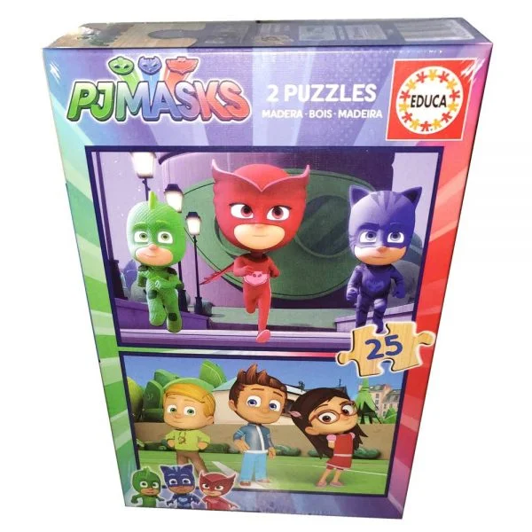 Pajama Heroes wooden puzzle 2x25 pieces