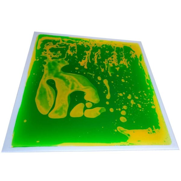 Sensorisk platta 50 cm, fyrkantig grön-gul