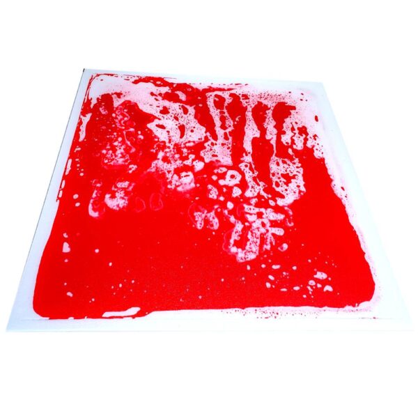 Sensorflis 50 cm, kvadratisk rød