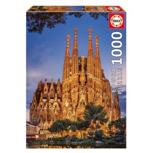 1000 puslespil Sagrada Familia