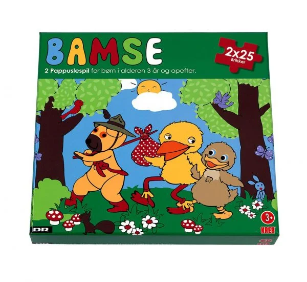 Bamse kylling ælling 2x25 puslespil