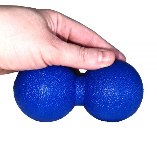 Dobbel massasjeball blå