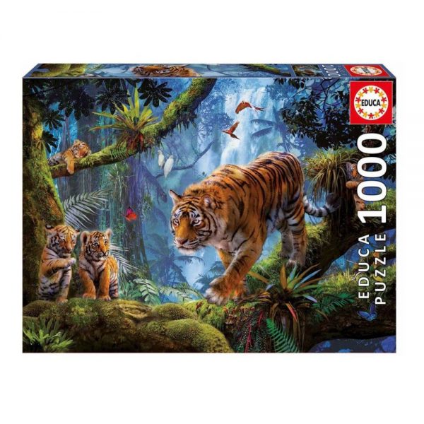 Educa jigsaw puzzle Tigers 1000 pieces