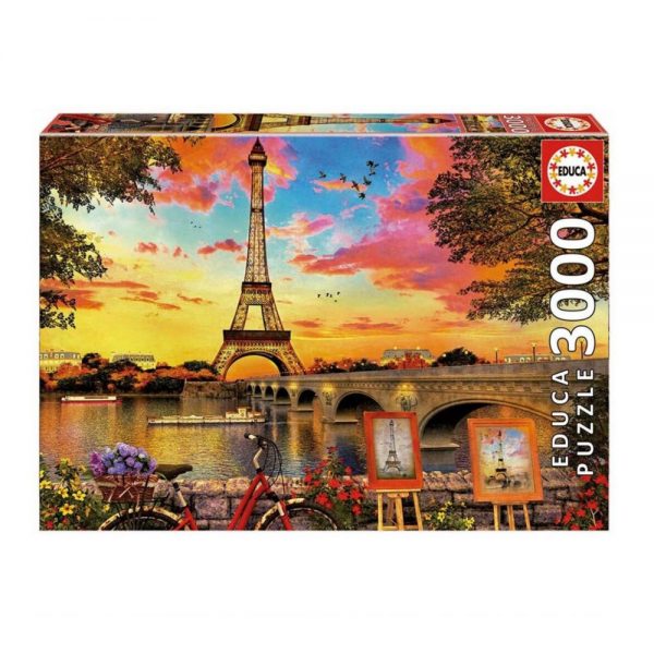 Puzzle Sonnenuntergang in Paris 3000 Teile