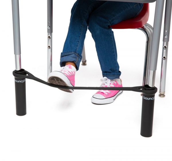 Elastic system for school desk legs Bouncyband