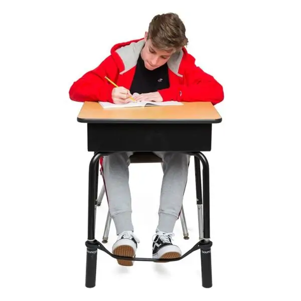 Elastic system for school desk legs Bouncyband