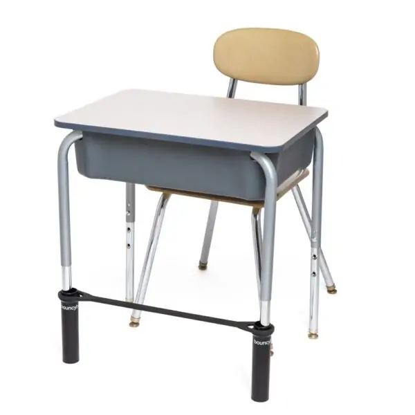 Elastic system for school desk legs Bouncyband