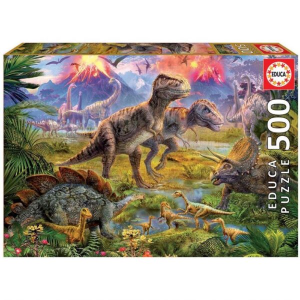Pussel Dinosaurier 500 bitar