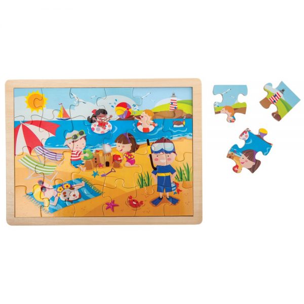 Holzpuzzle Sommer