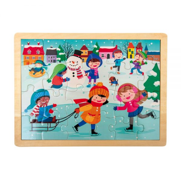 Wood puzzles Winter