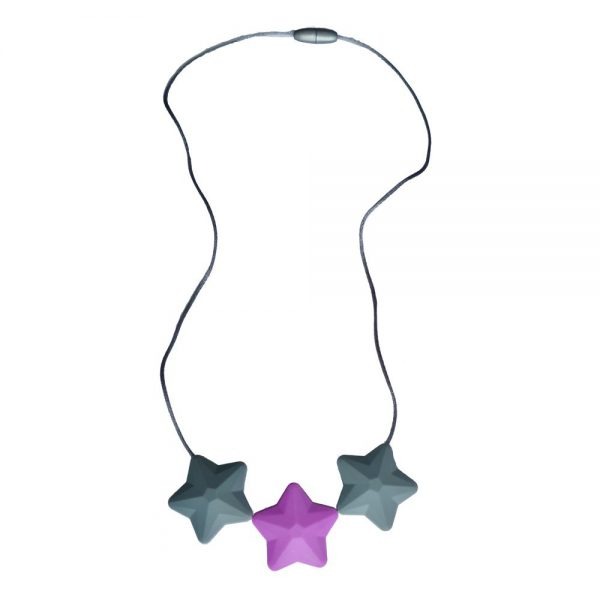 Side jewelry gray-purple stars