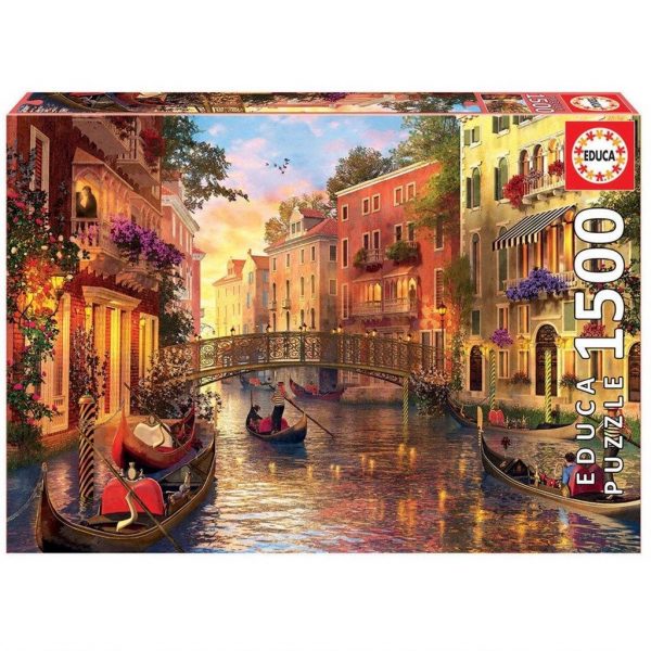 Puzzle Venedig bei Sonnenuntergang 1500 Teile