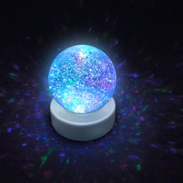 Snöglob med LED-glitter