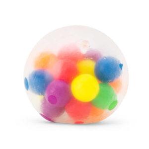 Stress ball with colorful balls