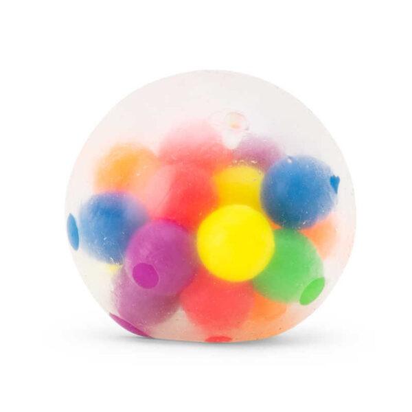 Stressball med fargerike baller