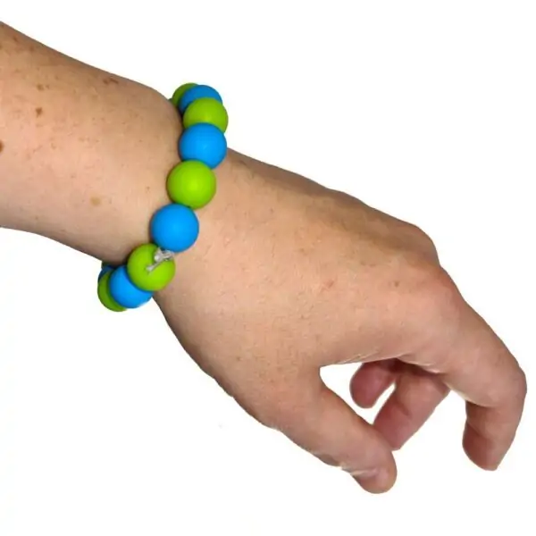 Bite jewelry bracelet green-blue