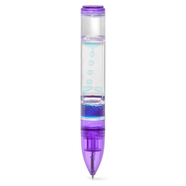 Sensory ballpoint pen with 2-color hourglass