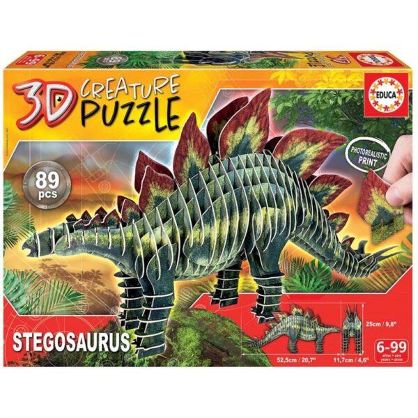 3D puslespil Stegosaurus