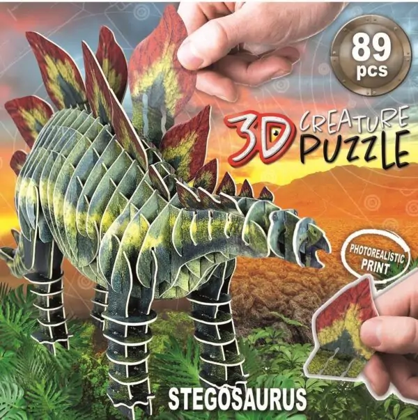 3D puslespil Stegosaurus