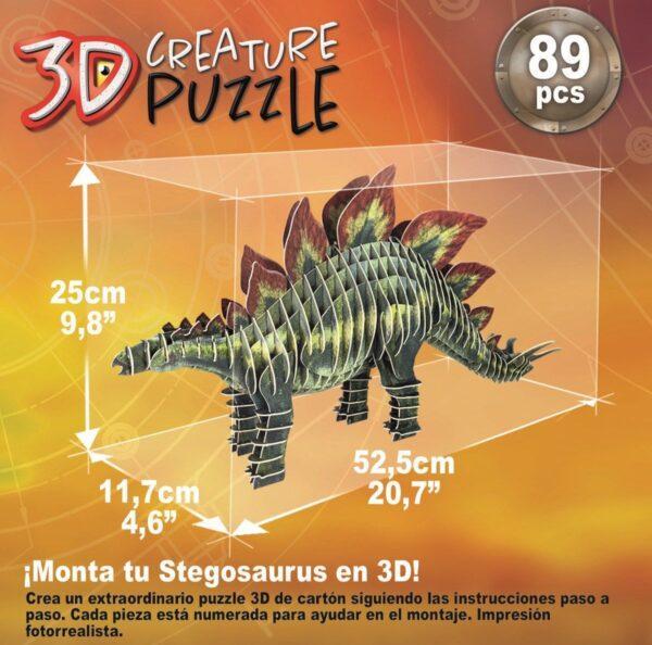 3D jigsaw puzzle Stegosaurus