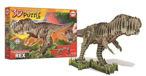 3D jigsaw puzzle T-rex