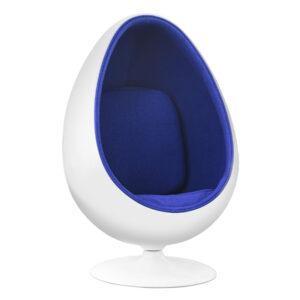 Shielded egg-shaped chair