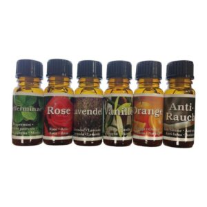 aromatiske oljer sett med 6 flasker