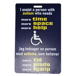 Infokort til ledsager af person med autisme