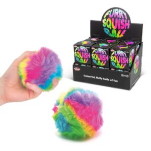 Furry squeeze ball