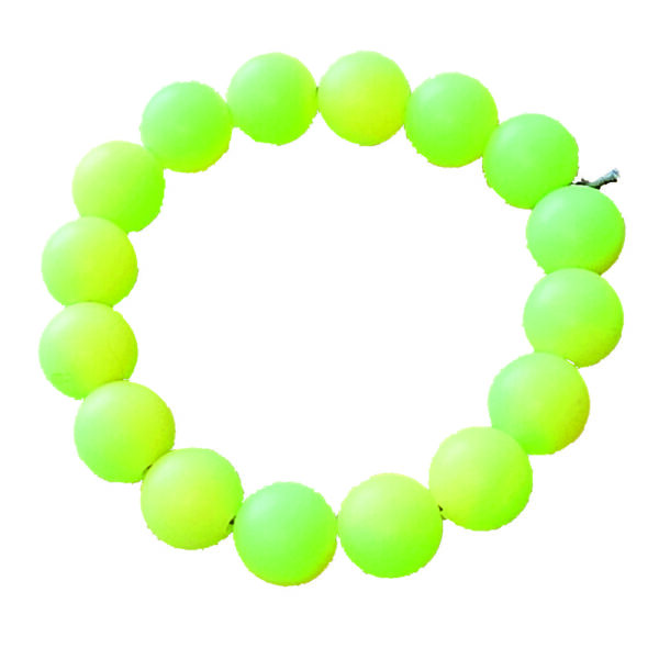 Bracelet teething jewelry UV green-yellow