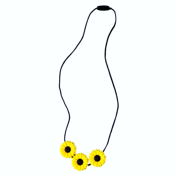 Bite softener chewing necklace flowers