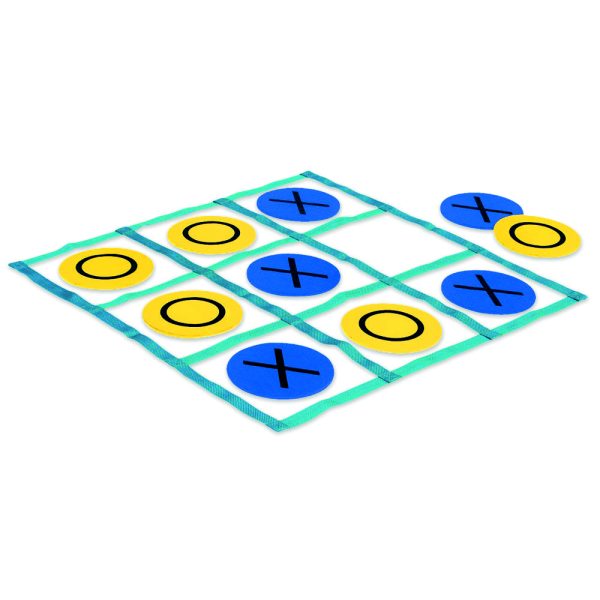 Cross and bowl floor game